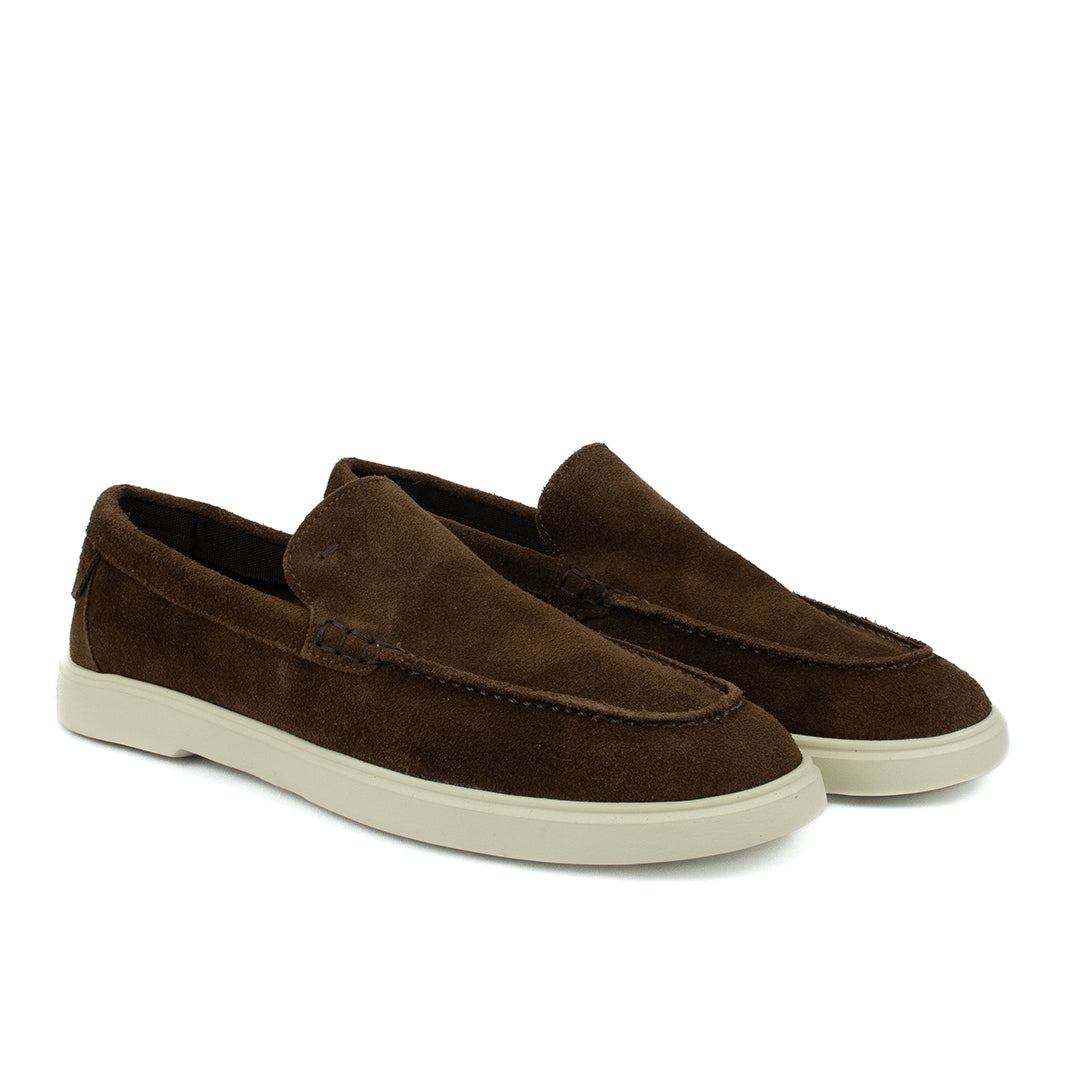Novo Mocassim Casual Esportivo em Camurça - cor Brownie