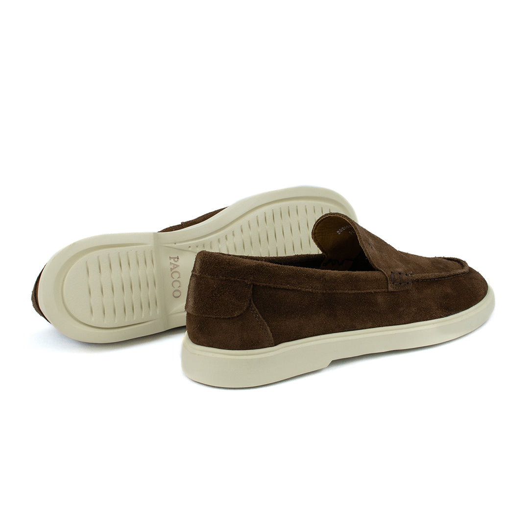 Novo Mocassim Casual Esportivo em Camurça - cor Brownie