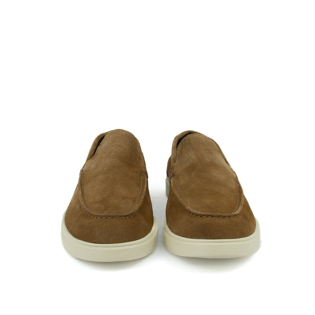 Novo Mocassim Casual Esportivo em Camurça - cor Whisky