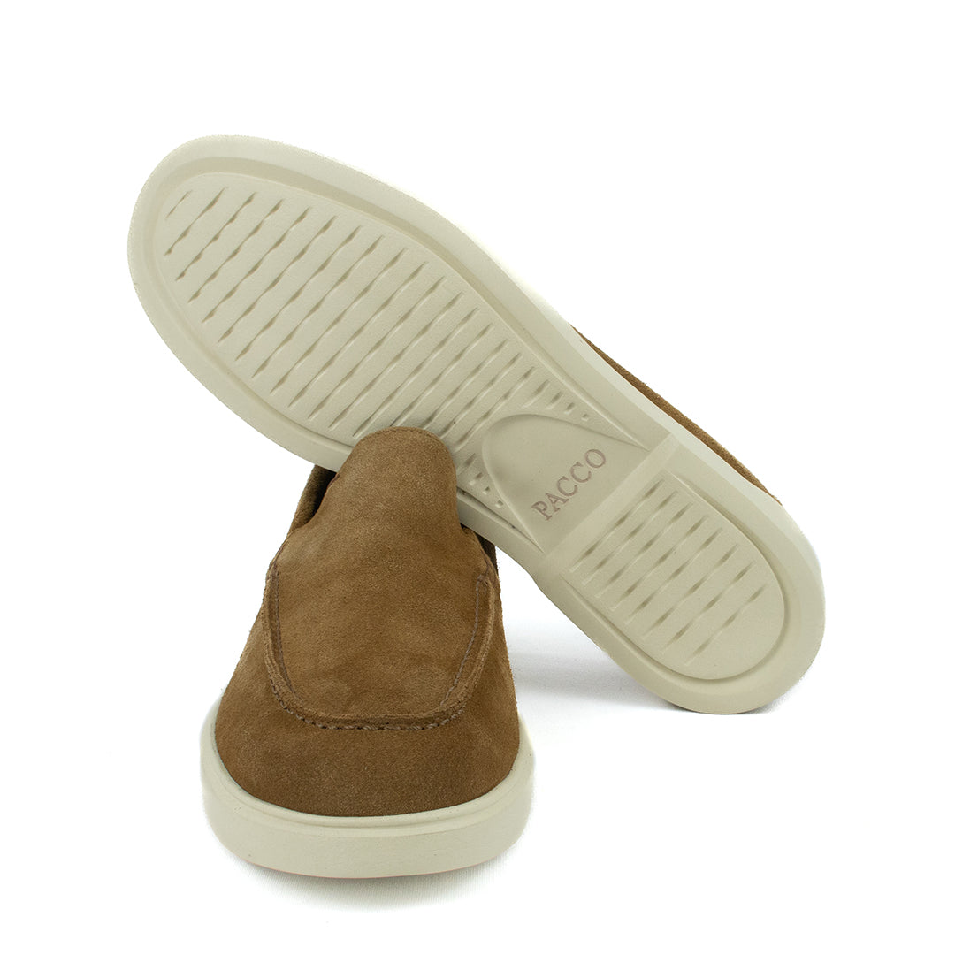 Novo Mocassim Casual Esportivo em Camurça - cor Whisky