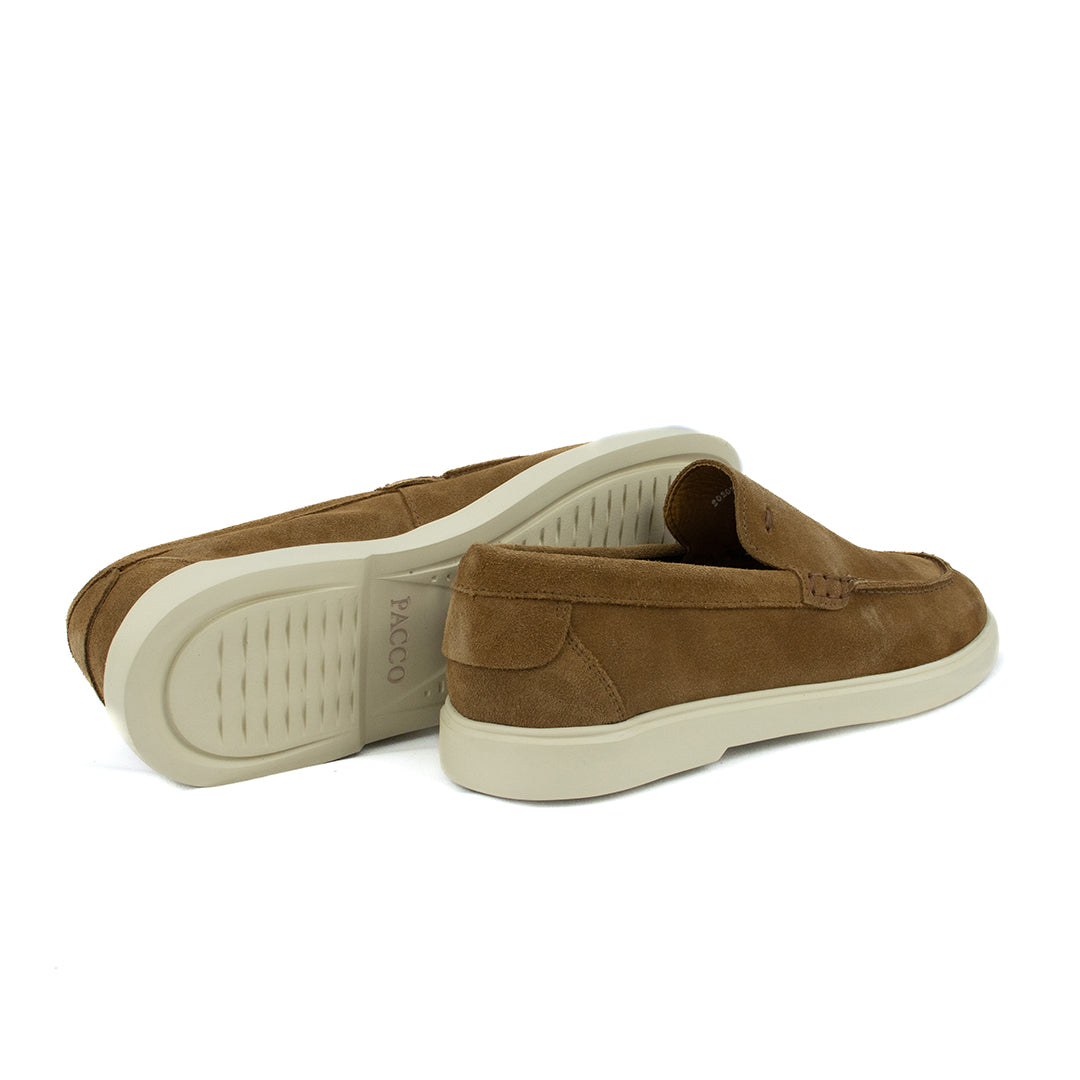 Novo Mocassim Casual Esportivo em Camurça - cor Whisky