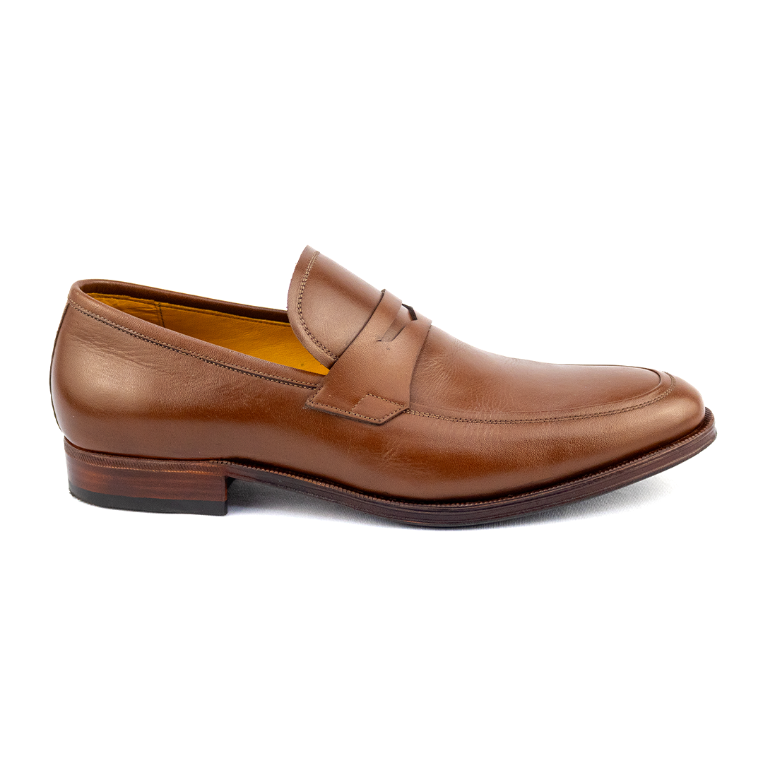 Madrid Basic Loafer in Cognac Color