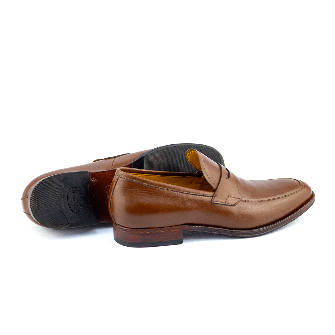 Madrid Basic Loafer in Cognac Color