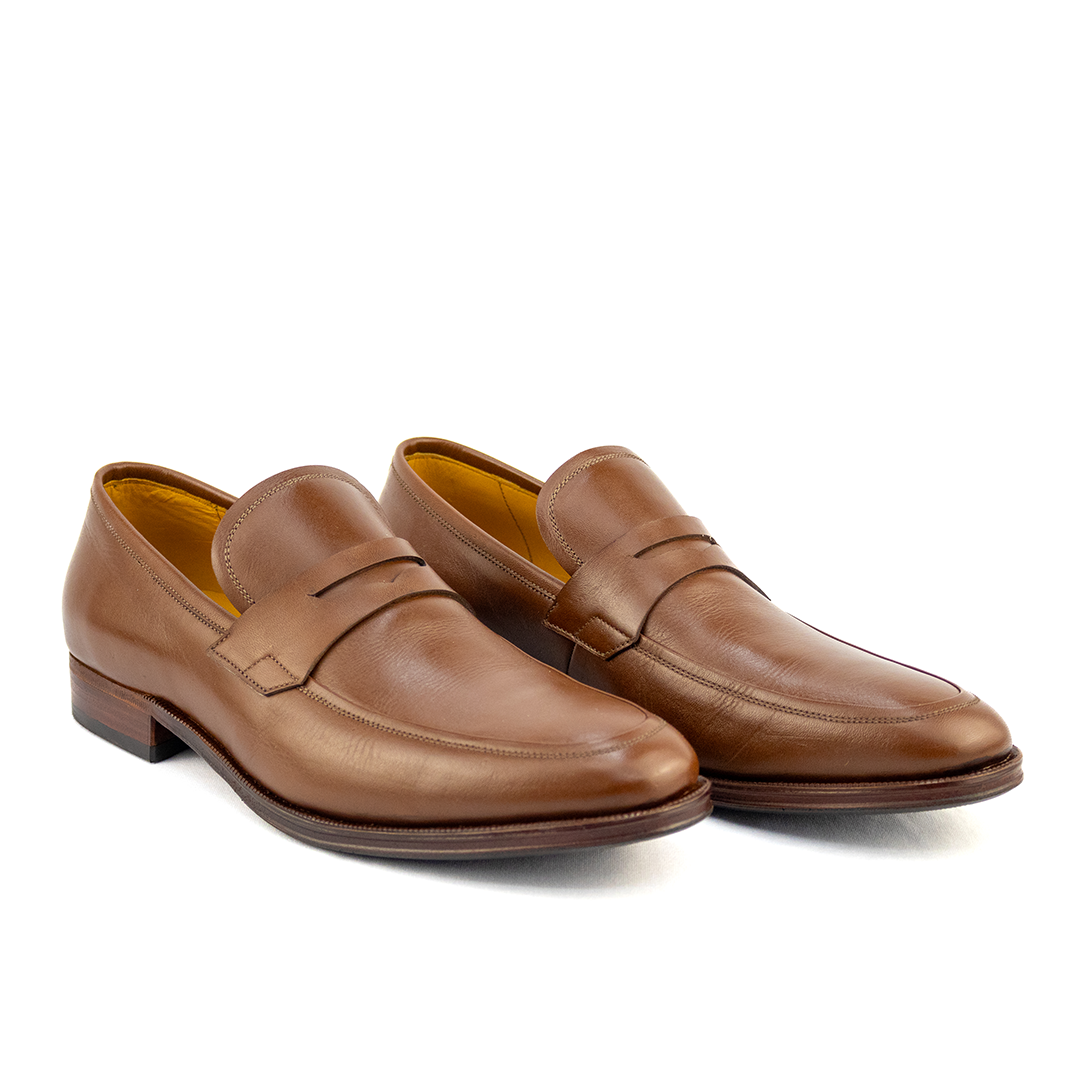 Madrid Basic Loafer in Cognac Color