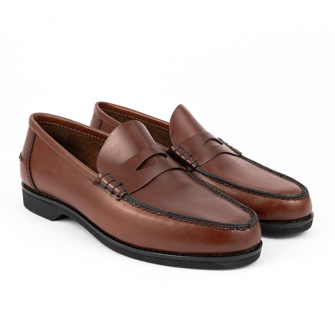 Argentine Moccasin - Córdoba Rubber sole Pinhão color