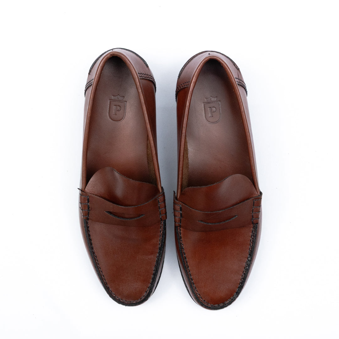 Argentine Moccasin - Córdoba Rubber sole Pinhão color