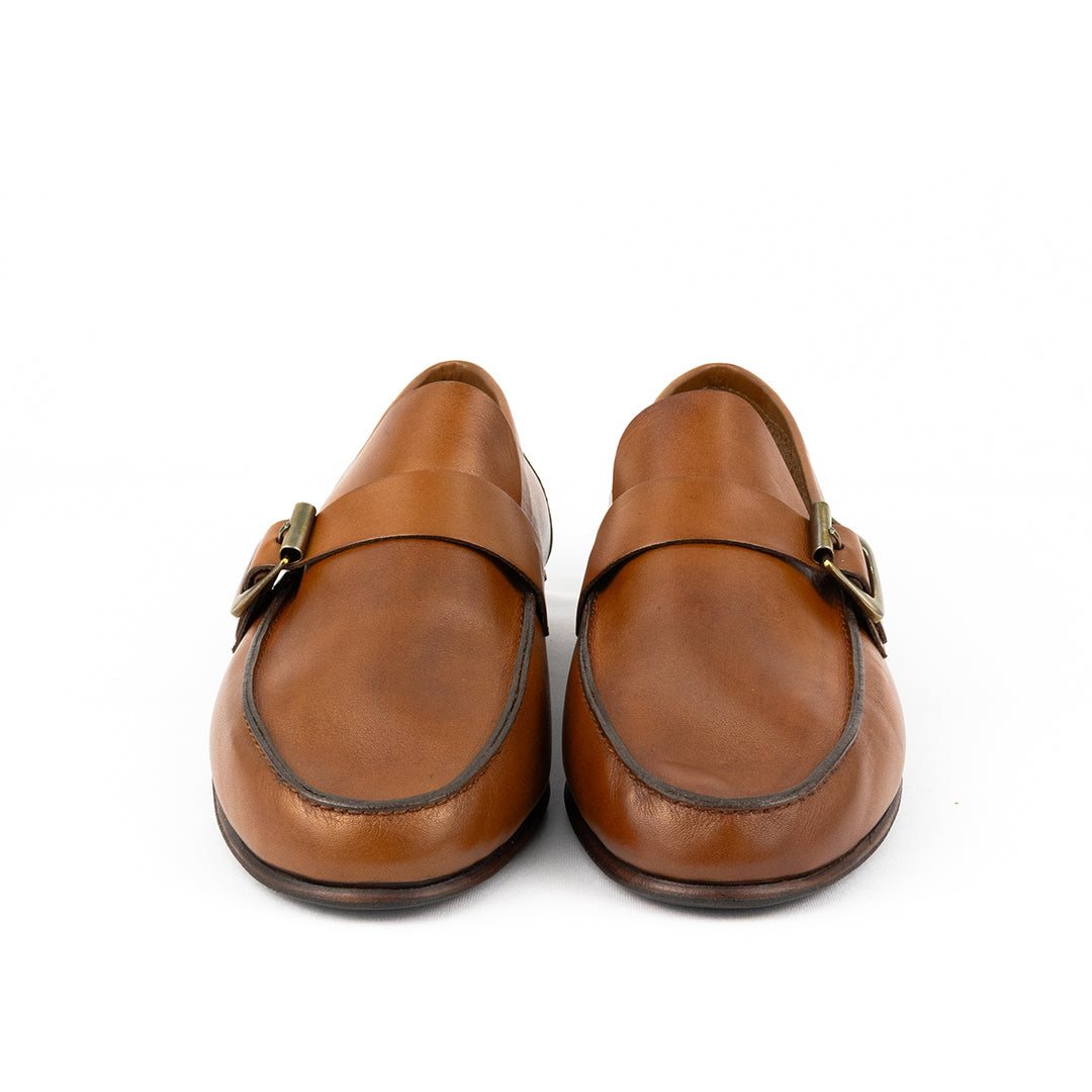 SÉRIE LIMITADA Mocassim Argentino Juan Couro Flexível cor havana