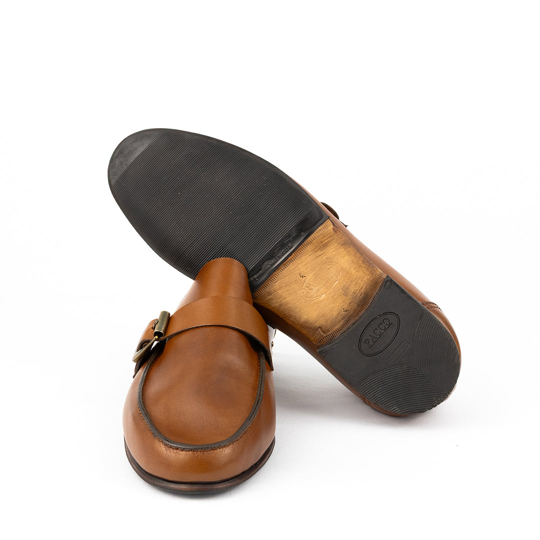 SÉRIE LIMITADA Mocassim Argentino Juan Couro Flexível cor havana