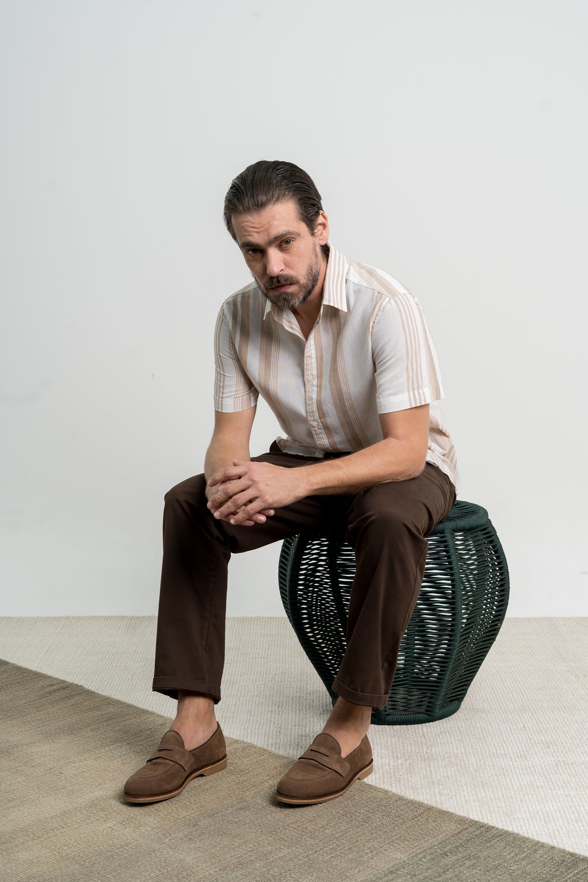 Loafer Walker Verão Camurça Suede - cor Pecan