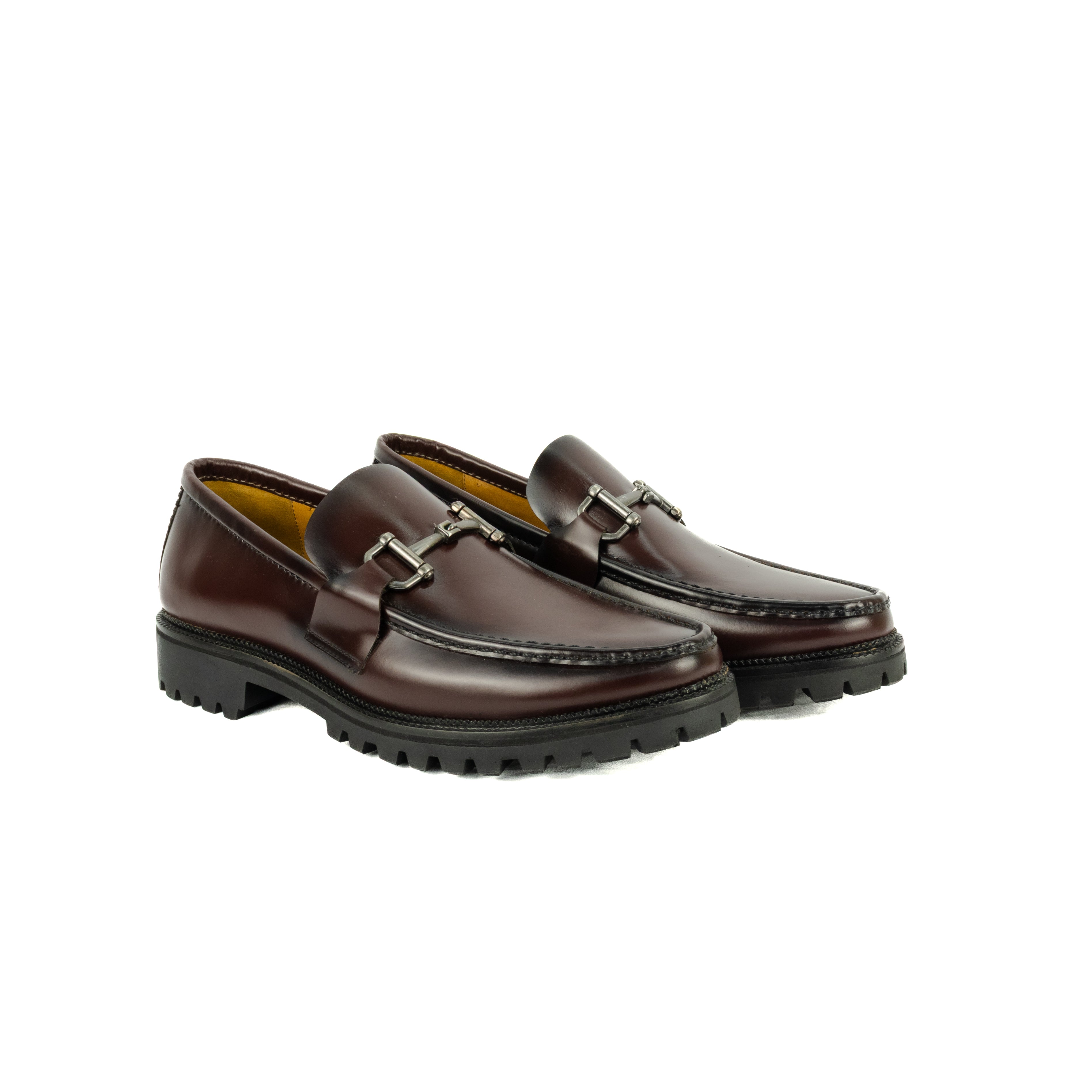 Mocassim Casual Guilherme Solado Tratorado - cor vinho fumê