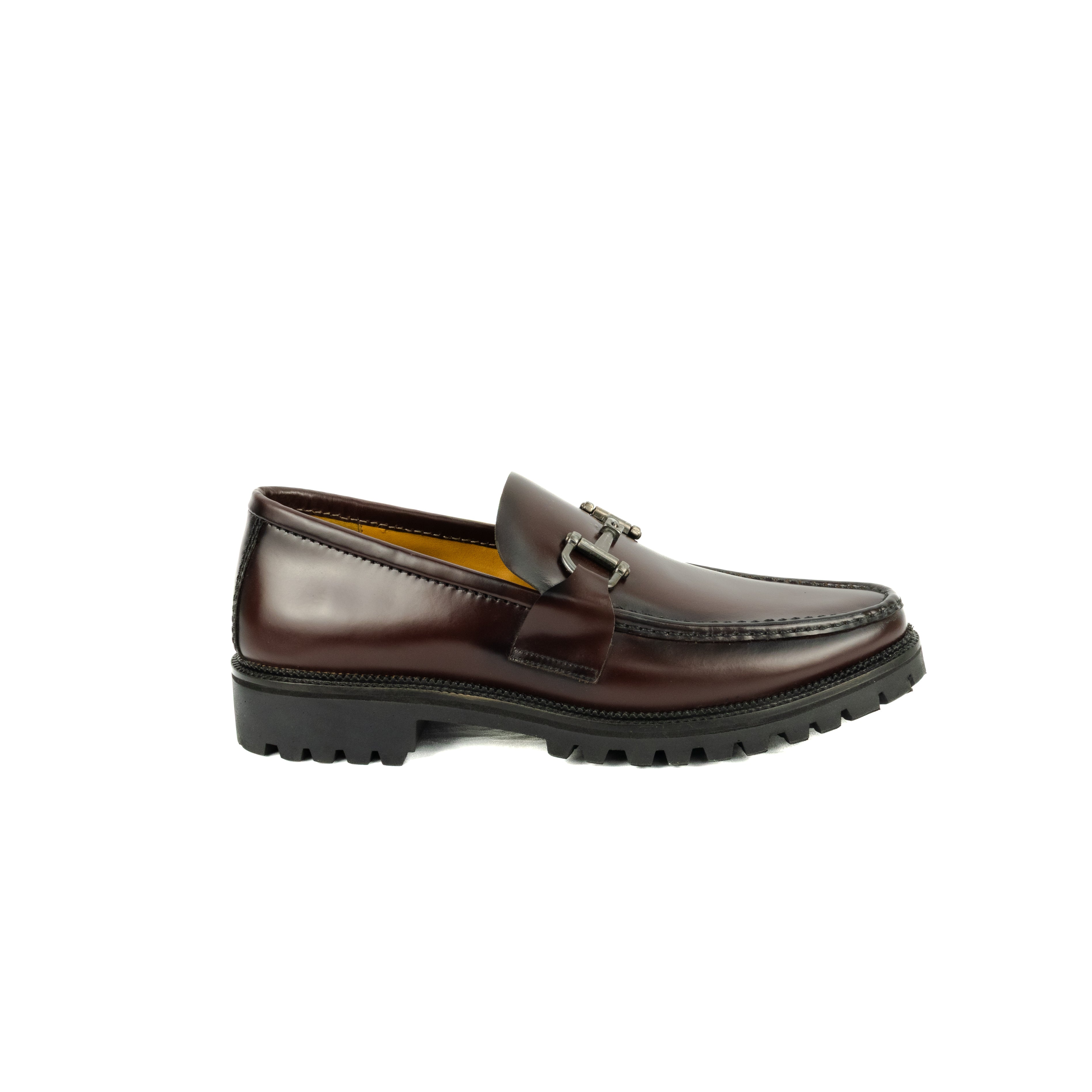 Mocassim Casual Guilherme Solado Tratorado - cor vinho fumê