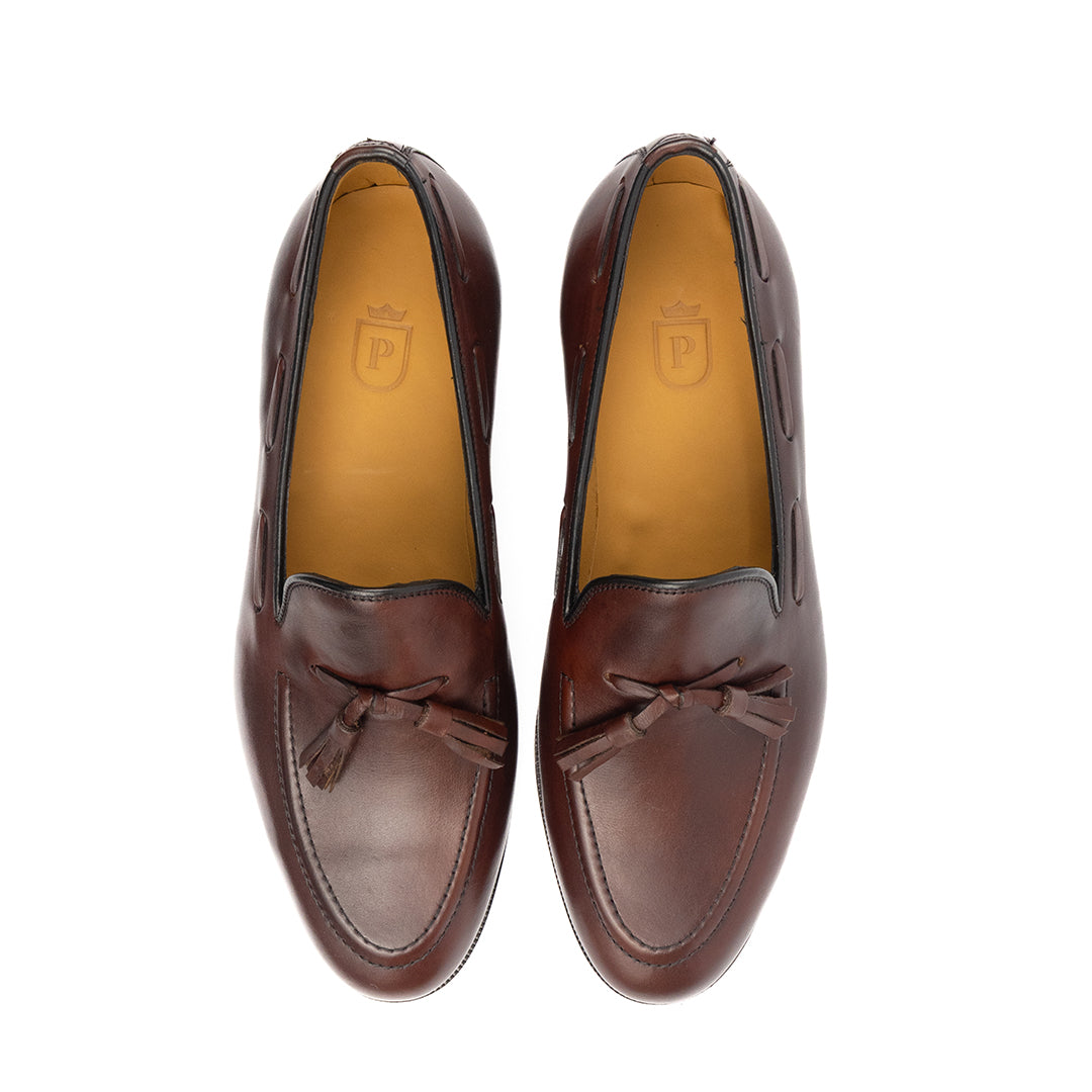 Clássico Tassel Loafer Windsor - cor artesanal vinho