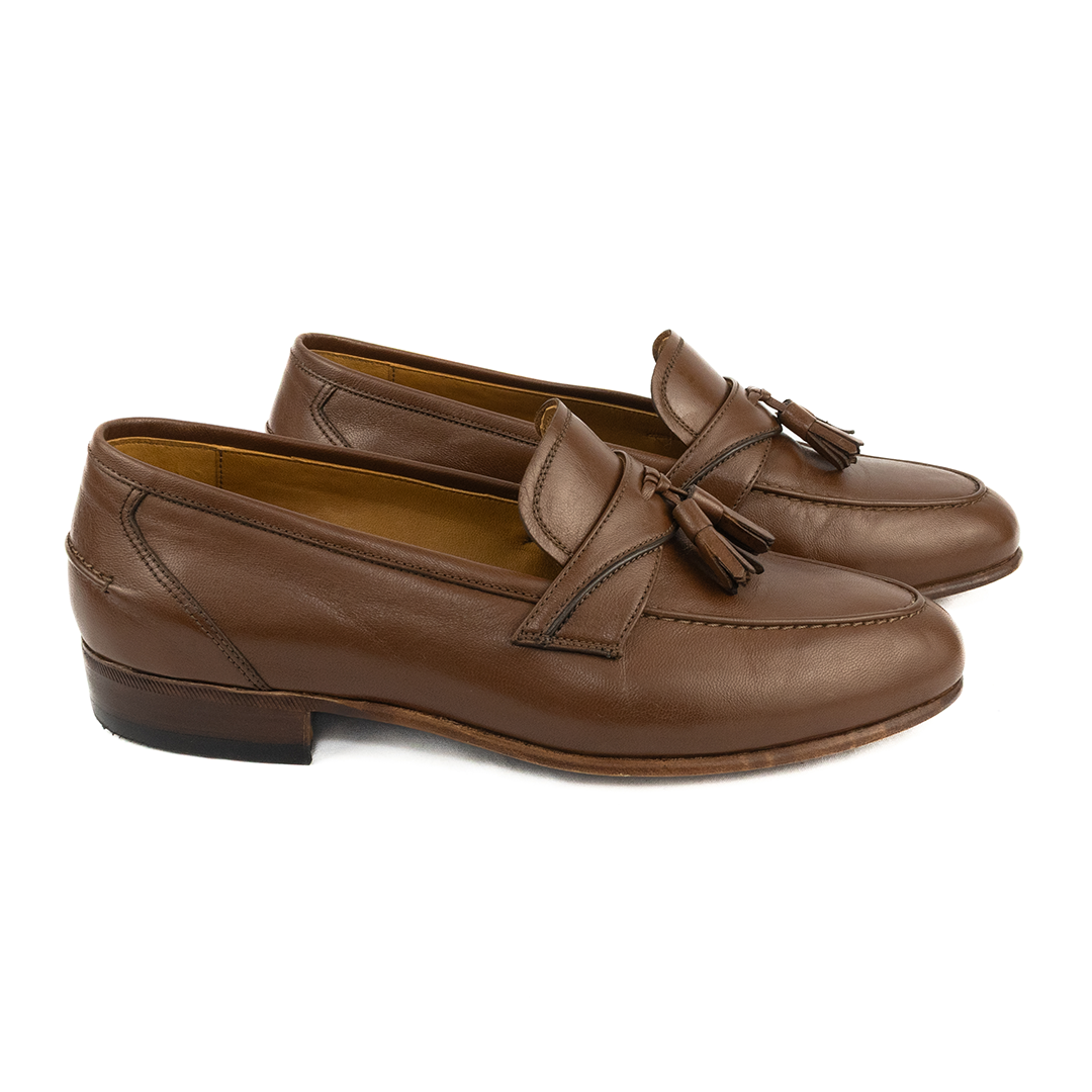 ÚLTIMO PAR TAMANHO 38,5 Tassel Loafer Enrico - cor havana