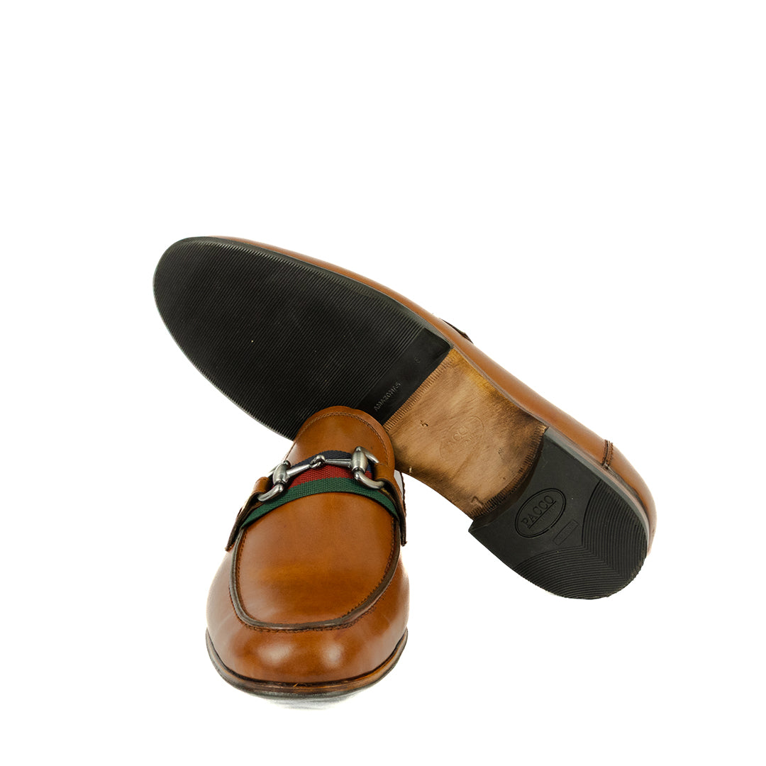 Mocassim estilo Italiano Luca cor artesanal havana