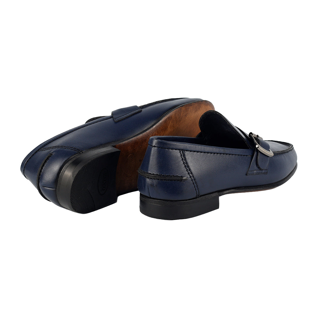 Moccasin Argentinian Juan - navy blue color