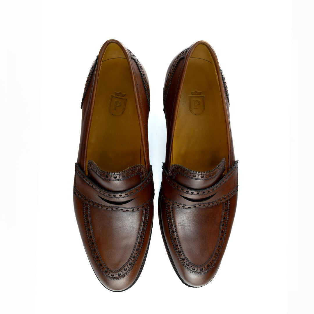Loafer estilo Inglês Christopher - cor Artesanal Chocolate