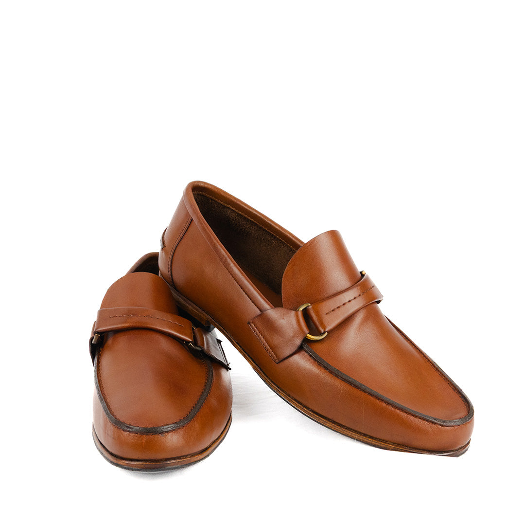 Mocassim Argentino Diego de extremo conforto cor havana