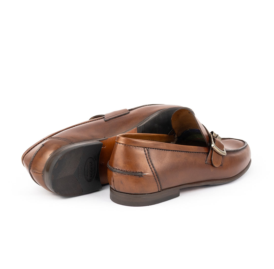 SÉRIE LIMITADA Mocassim Argentino Juan Couro Flexível cor marrom chocolate