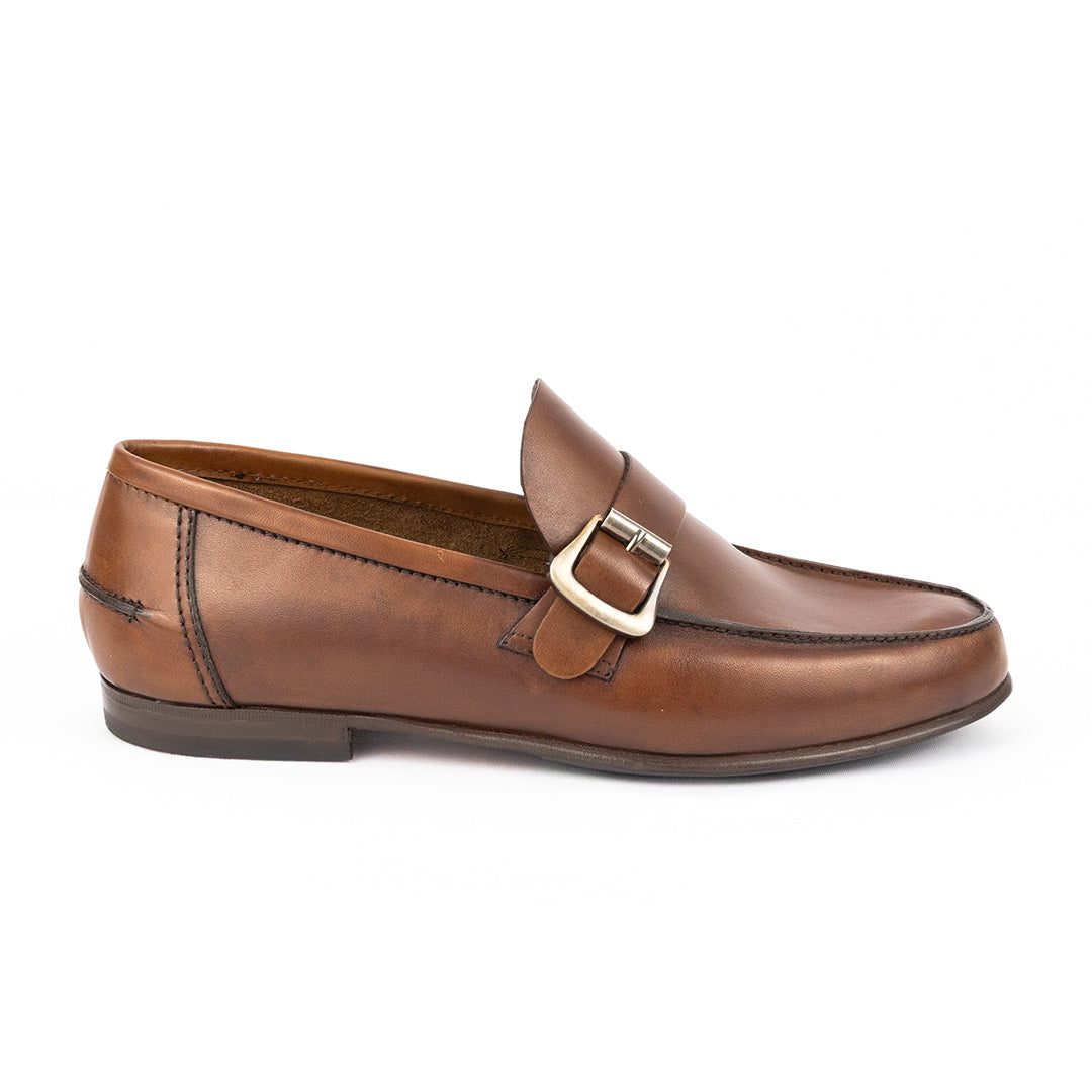 SÉRIE LIMITADA Mocassim Argentino Juan Couro Flexível cor marrom chocolate