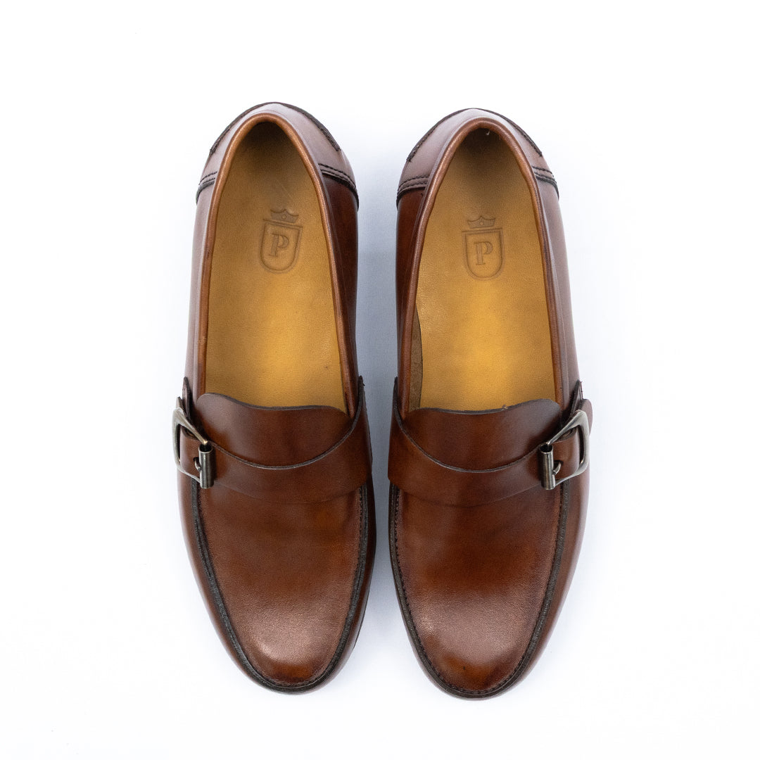 SÉRIE LIMITADA Mocassim Argentino Juan Couro Flexível cor marrom chocolate
