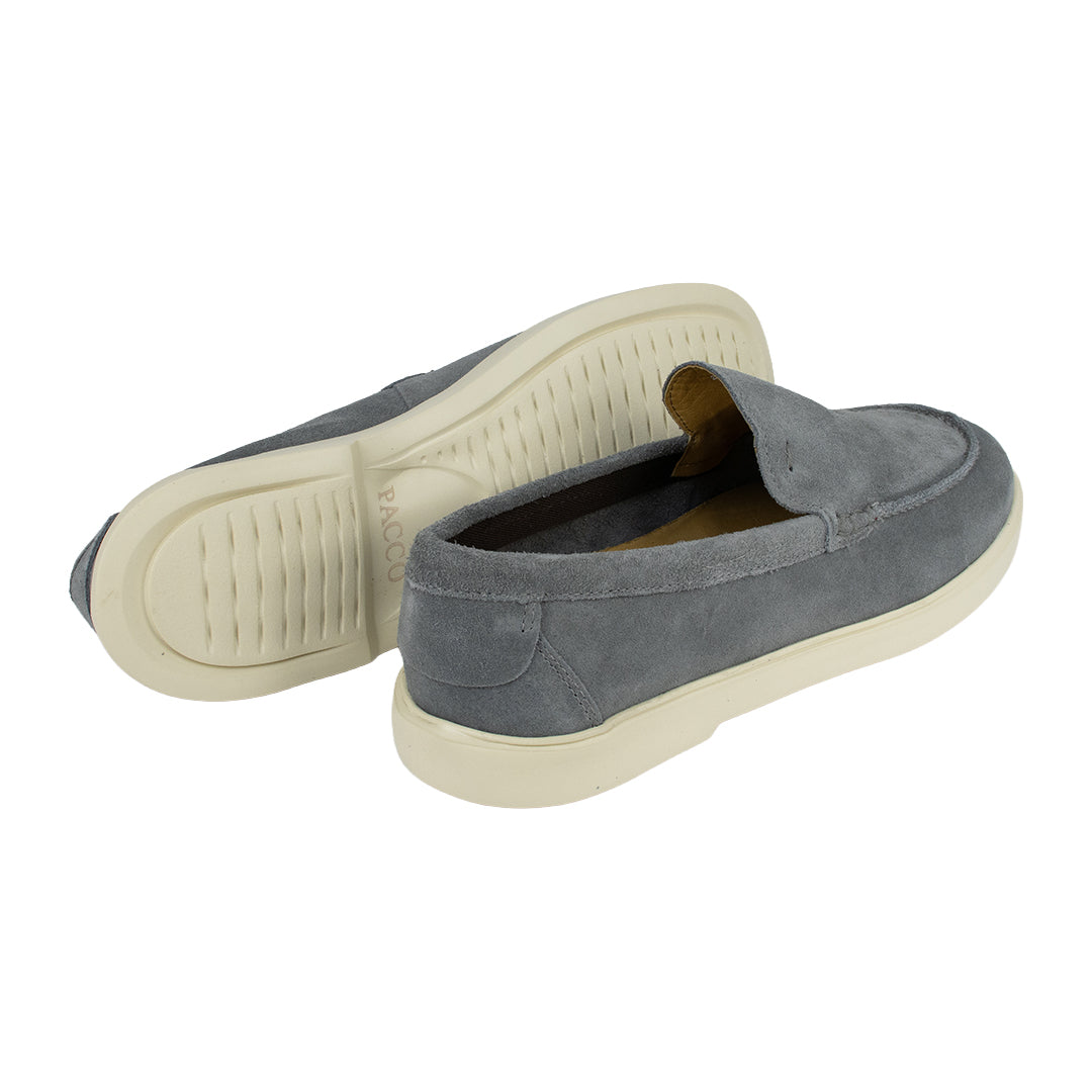 Mocassim Casual em camurça - cor cinza