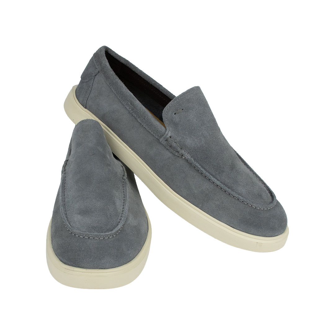 Mocassim Casual em camurça - cor cinza