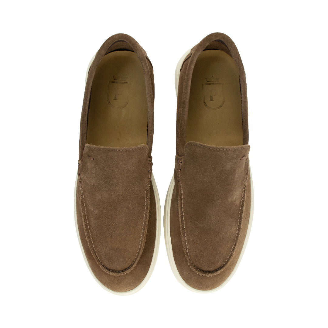 Mocassim Casual em camurça - cor pecan