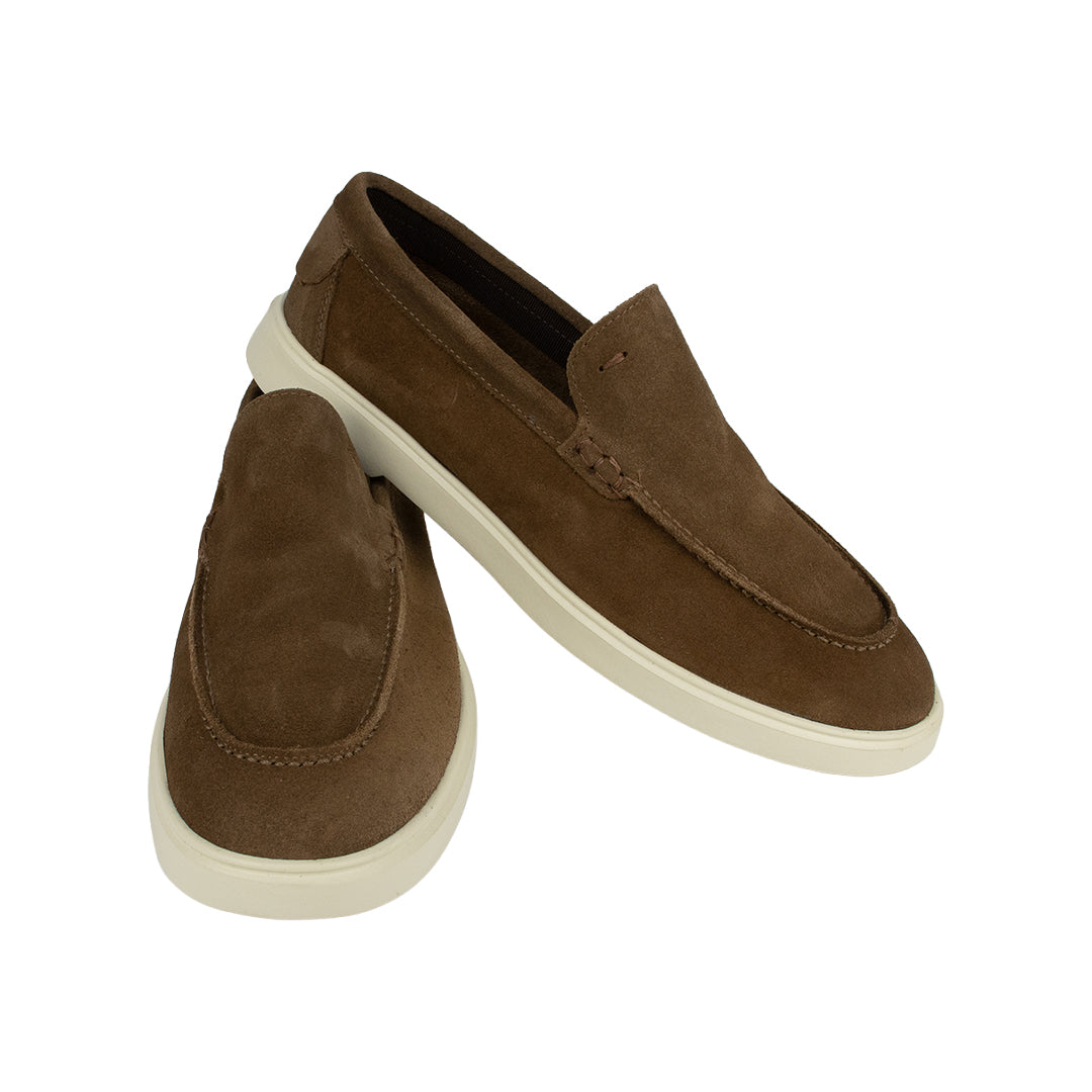 Mocassim Casual em camurça - cor pecan