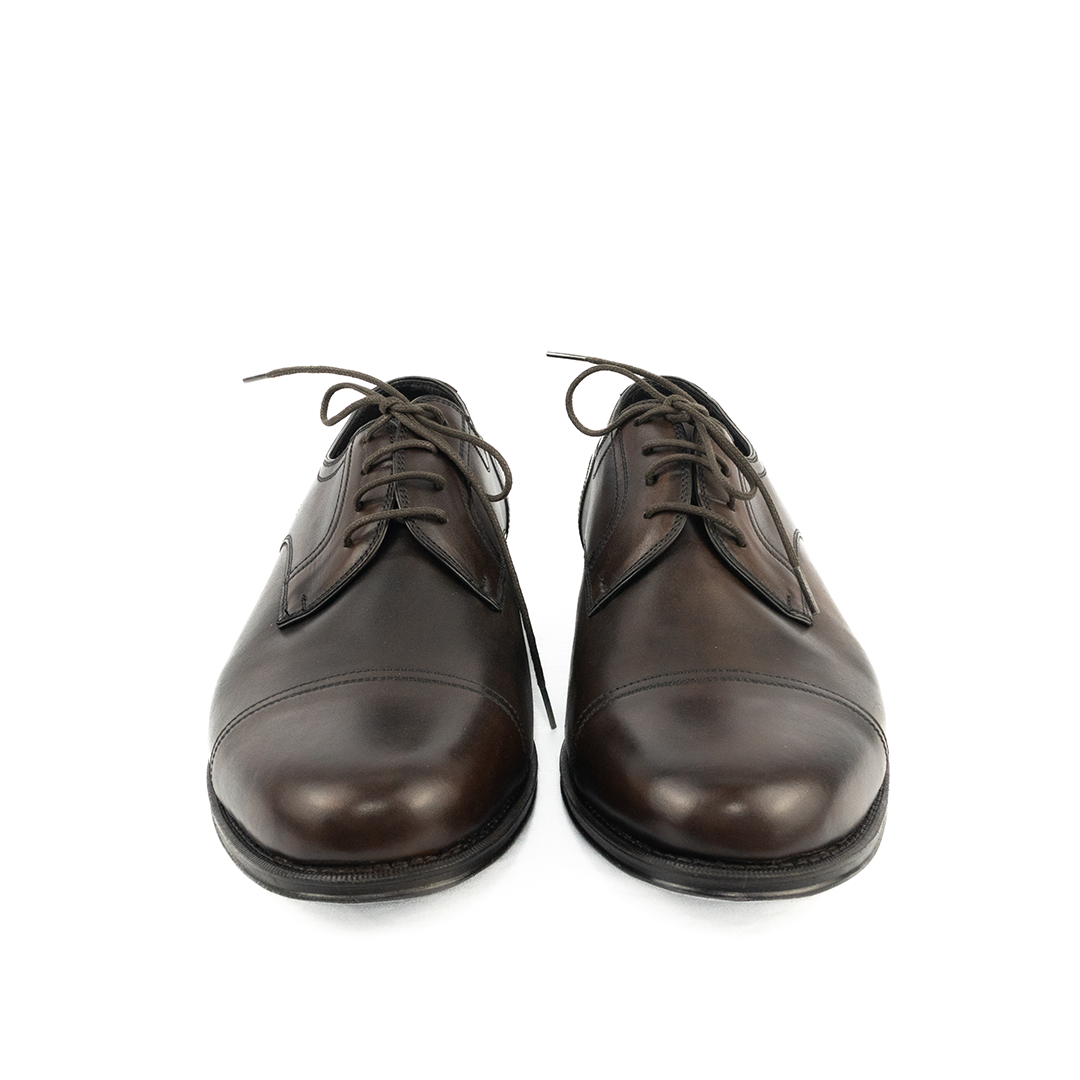 ÚLTIMO PAR TAMANHO 45 Derby Cap Toe - cor marrom café
