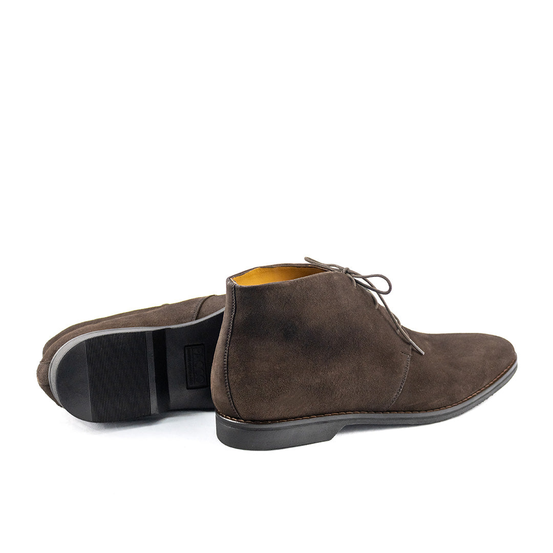 Bota Chukka Liverpool em camurça cor marrom café