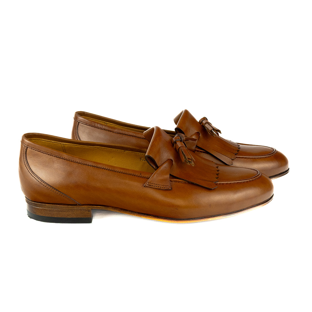 Tassel Loafer Kiltie Benjamin - cor Artesanal Havana