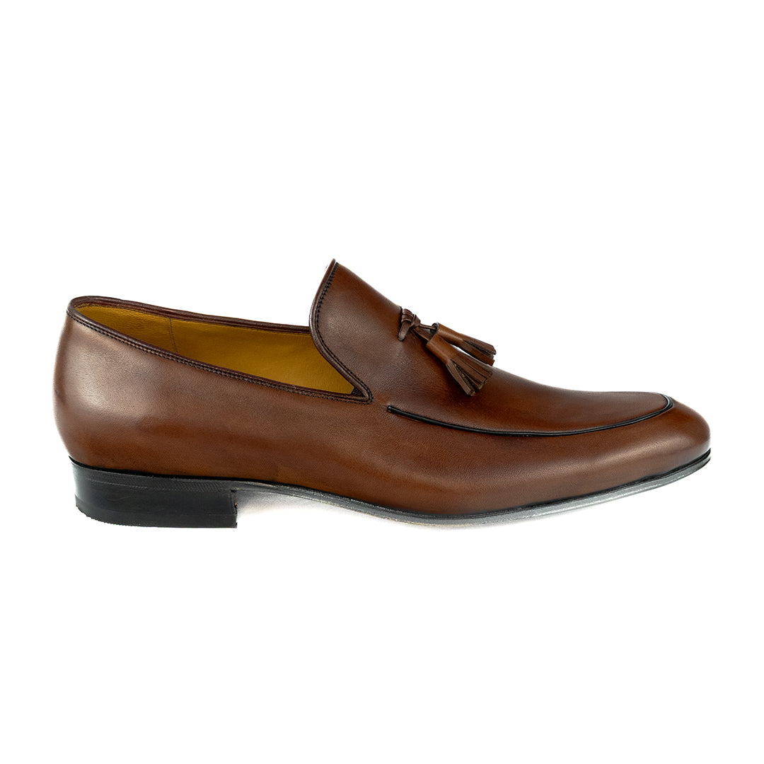 Tassel Loafer Lorenzo criação exclusiva Pacco - cor Artesanal Chocolate