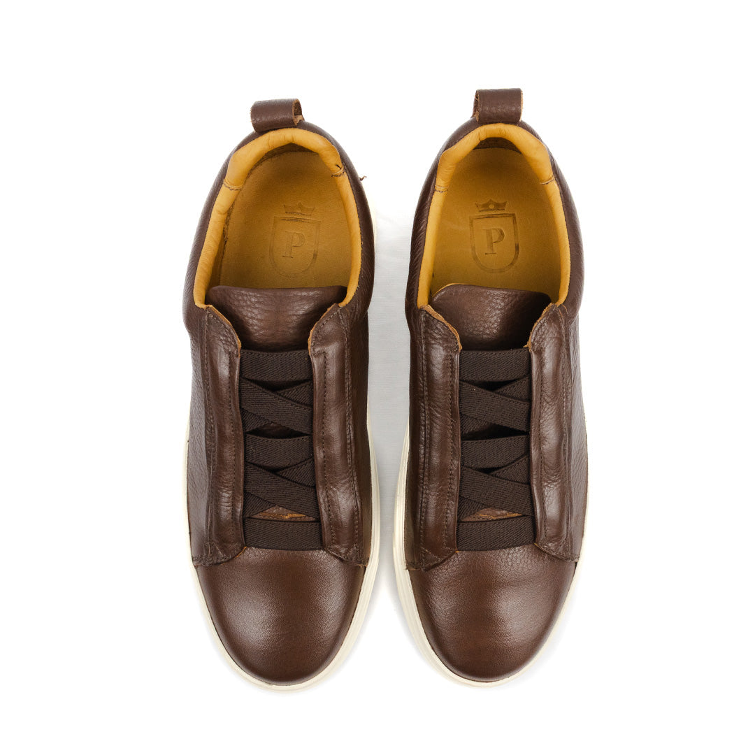 Sapatênis estilo italiano cor pinhão