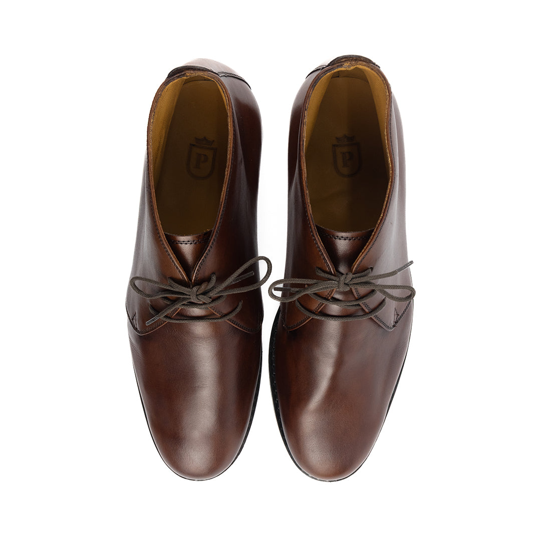 Bota Chukka Liverpool de extremo conforto cor chocolate