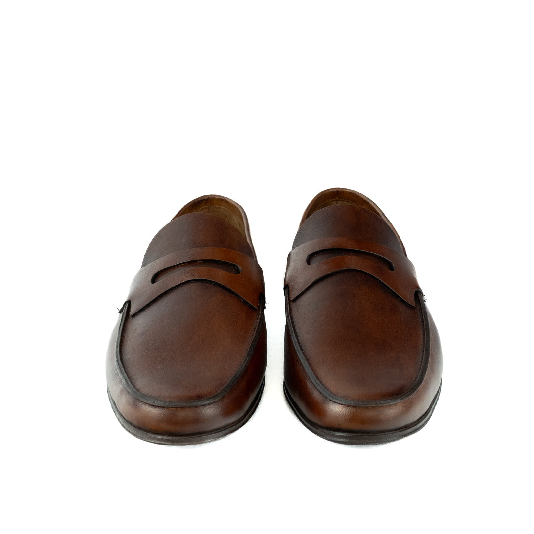 Mocassim Hiper Flexível Milão - cor Artesanal Chocolate