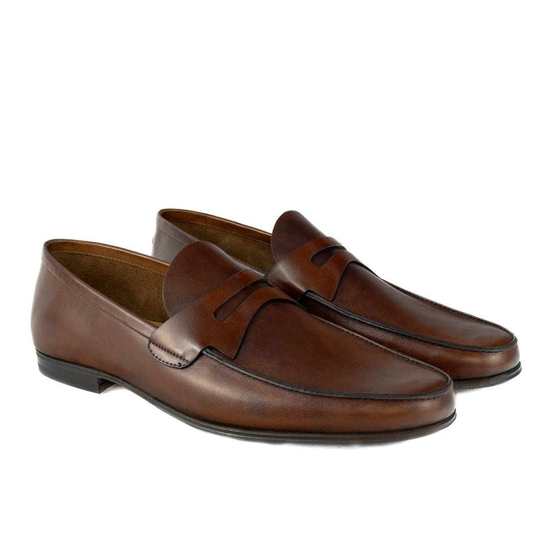 Mocassim Hiper Flexível Milão - cor Artesanal Chocolate