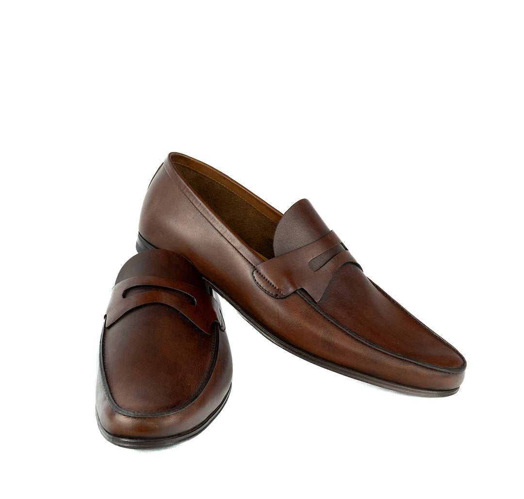 Mocassim Hiper Flexível Milão - cor Artesanal Chocolate