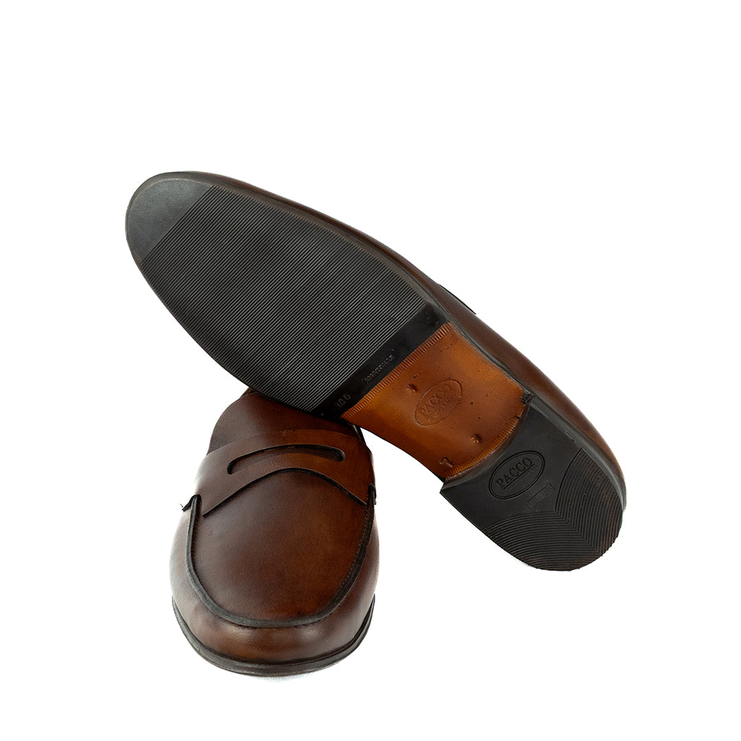 Mocassim Hiper Flexível Milão - cor Artesanal Chocolate