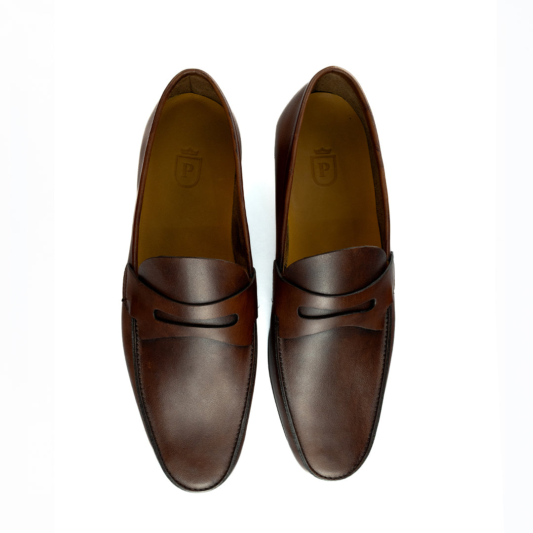 Mocassim Hiper Flexível Milão - cor Artesanal Chocolate