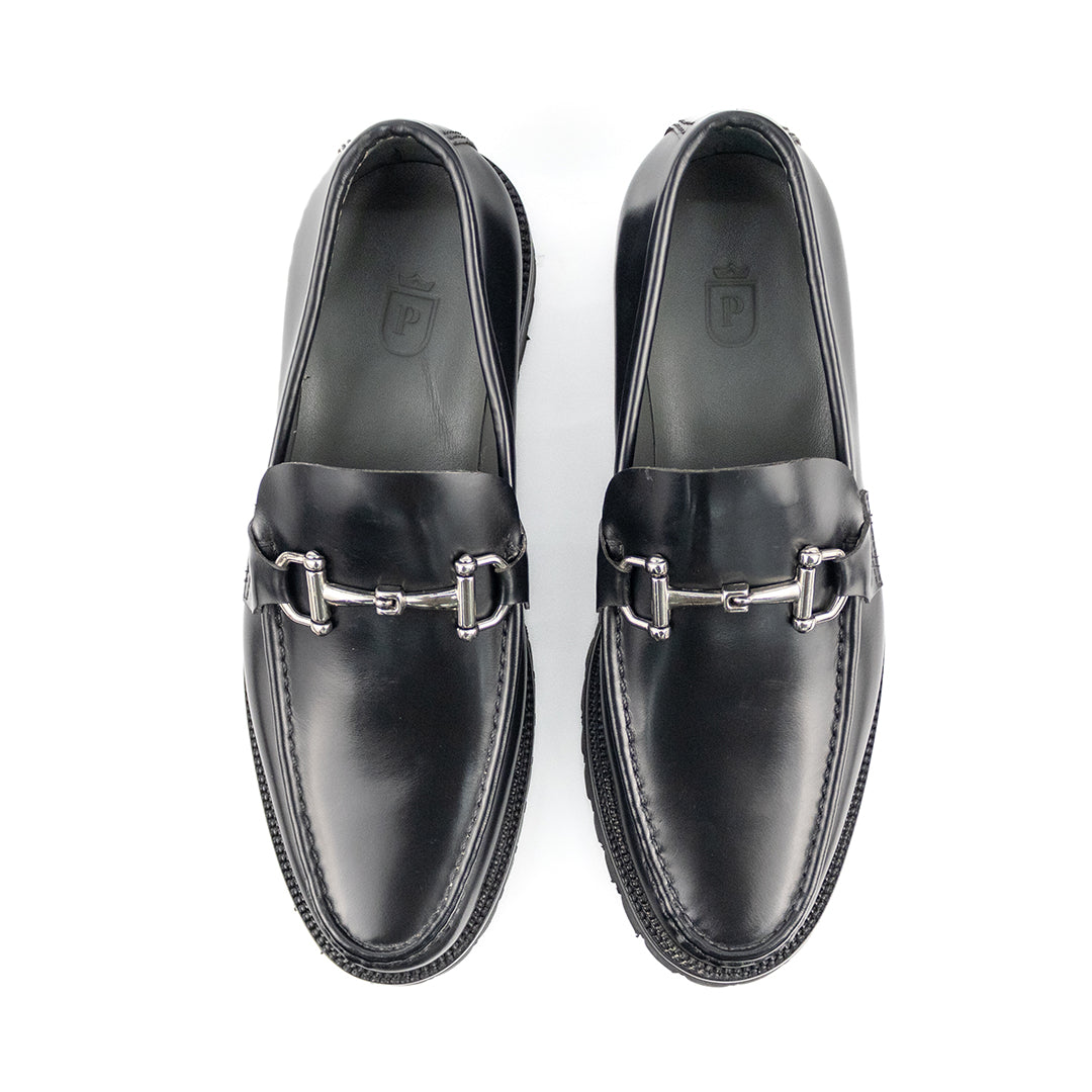 Mocassim Casual Guilherme Solado Tratorado cor preto