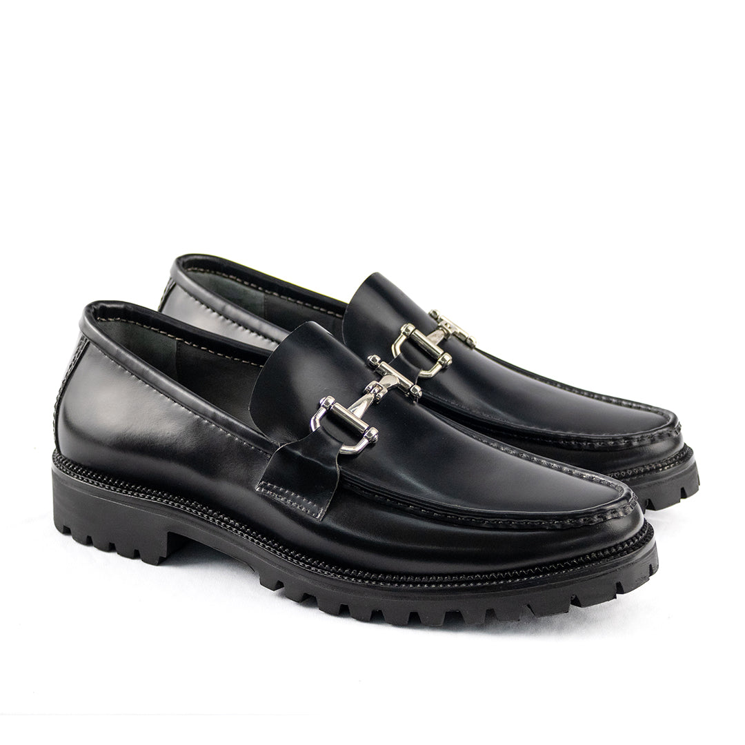 Mocassim Casual Guilherme Solado Tratorado cor preto