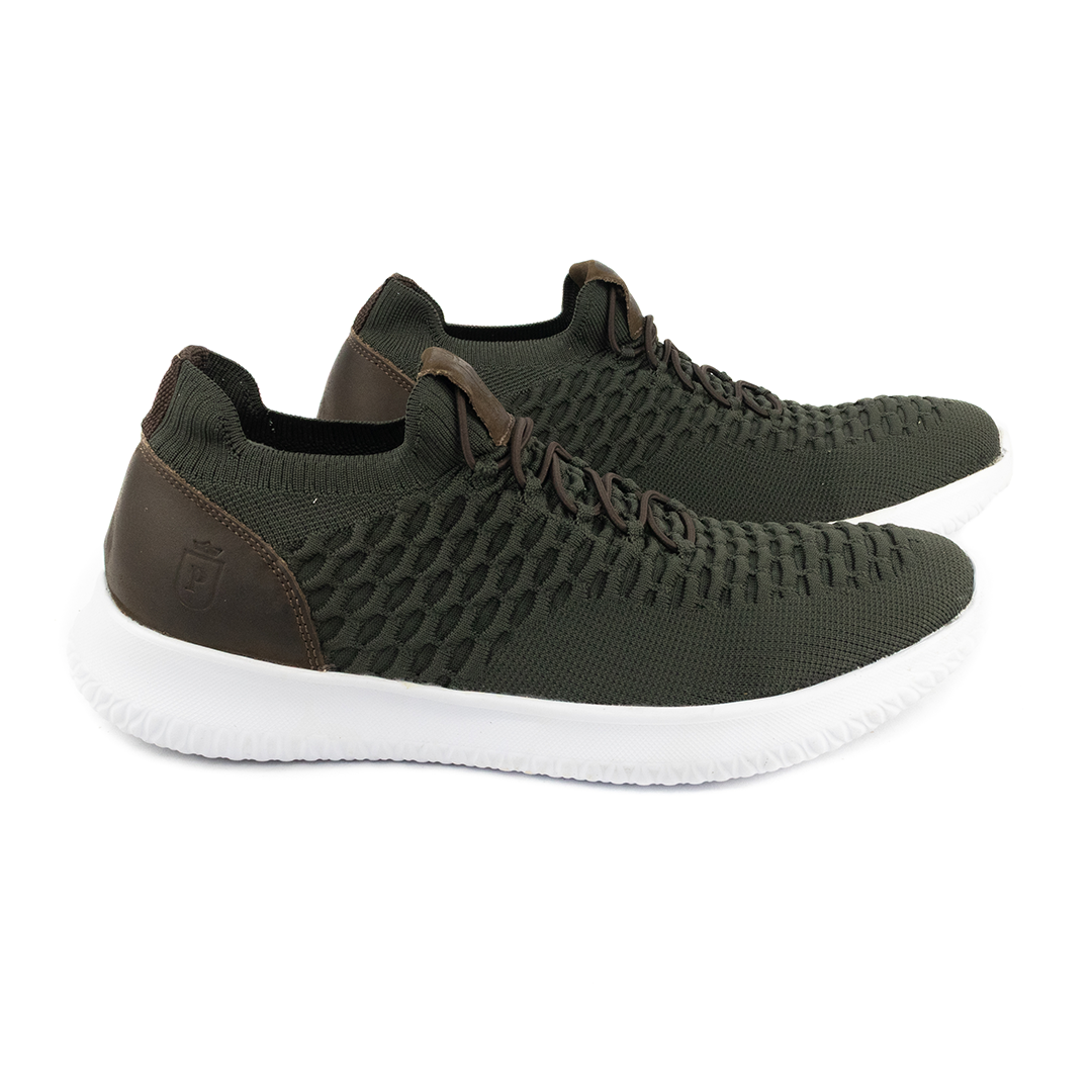 ÚLTIMO PAR TAMANHO 38 Sapatênis Knit cor - Verde Militar