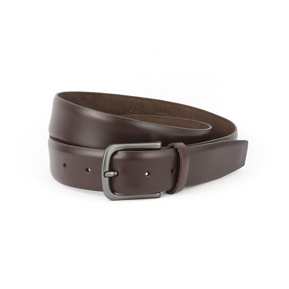 Basic Social Belt width 3.5 CM, color Coffee Brown