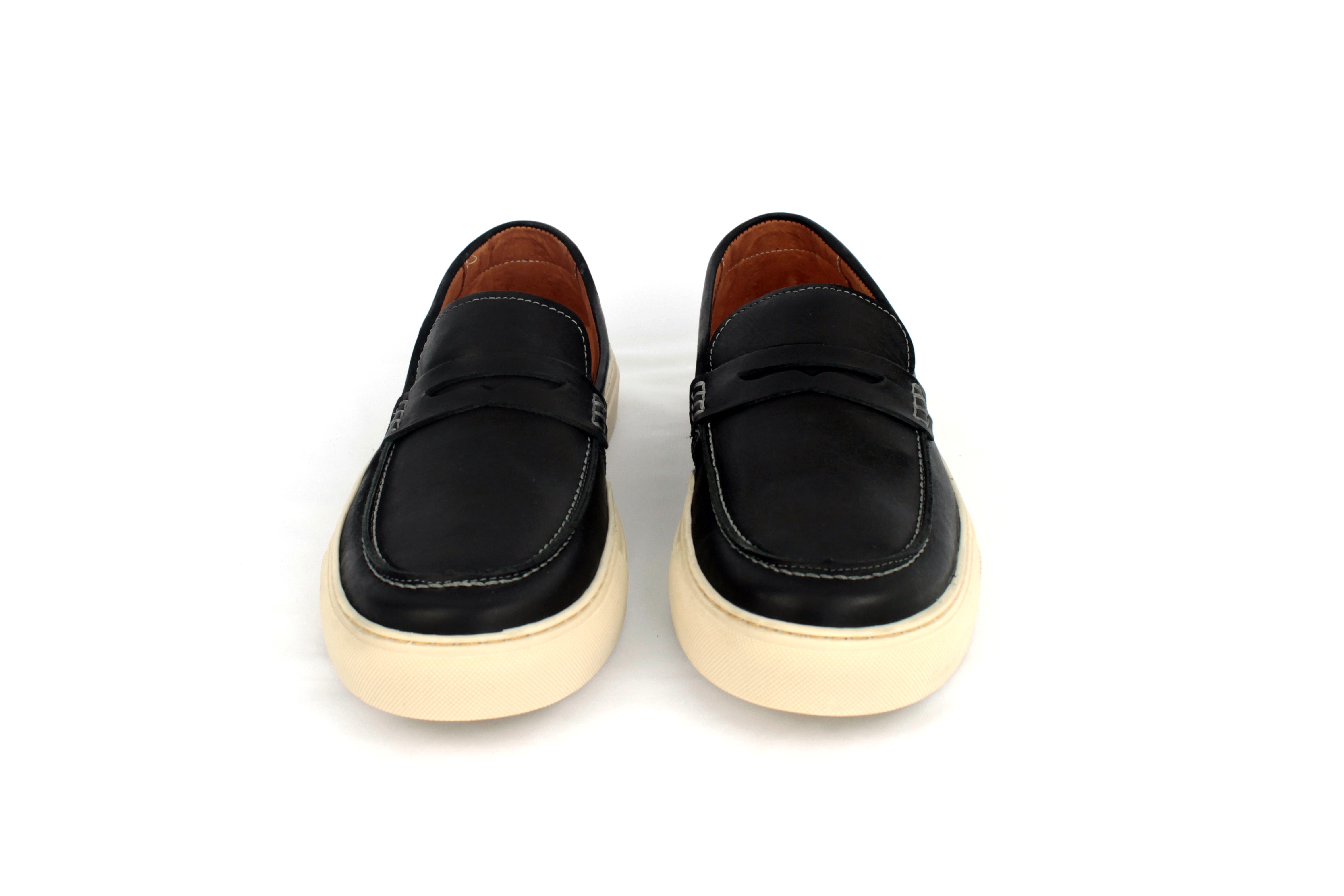 Slip-On Mobi - Vintage Leather Black