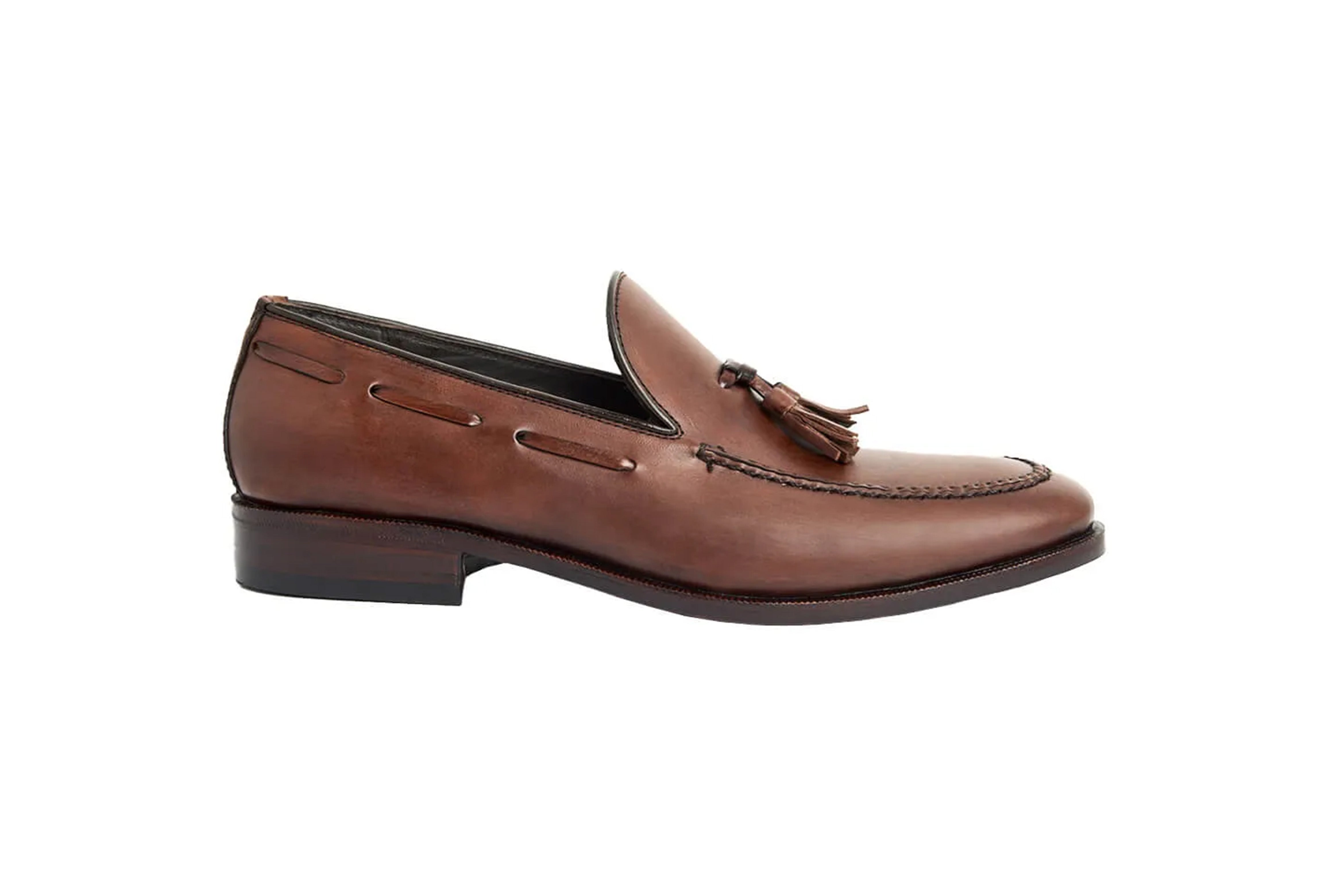Tassel Loafer Classic - Winston handcrafted color Mahogany
