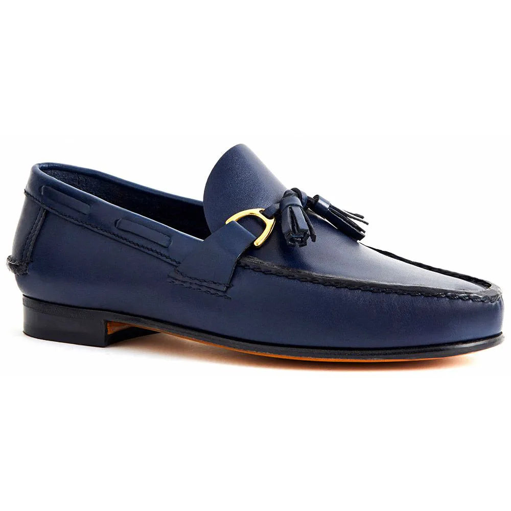 Classic Argentinian Moccasin - Miguel navy blue