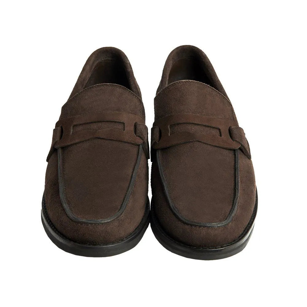 Moccasin Loafer- Zaragoza Suede Coffee Brown