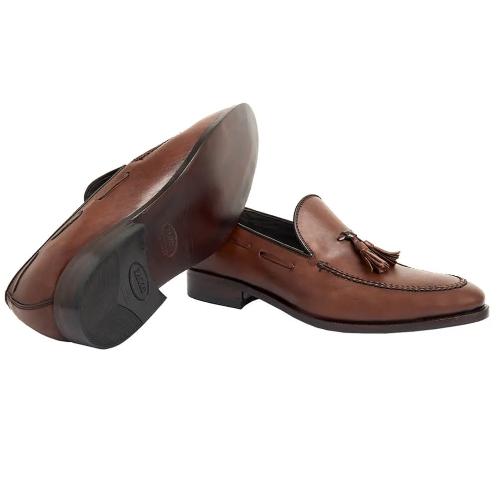 Tassel Loafer Classic - Winston handcrafted color Mahogany