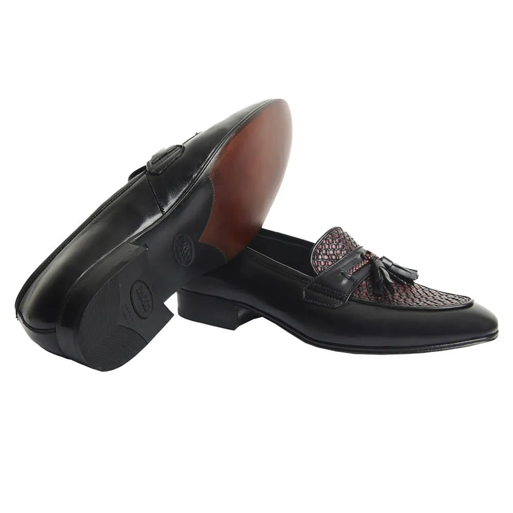 Tassel Loafer Italian Style - Giulio with Tressê detail in 2 colors